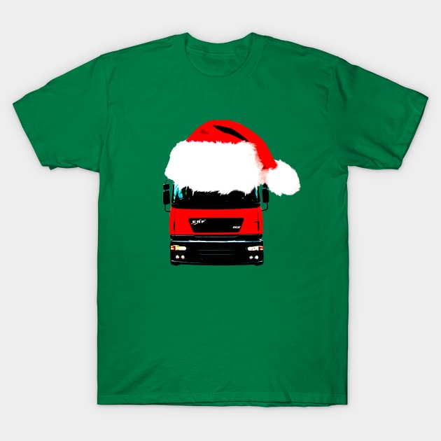 ERF ECX classic British lorry Christmas special edition T-Shirt by soitwouldseem